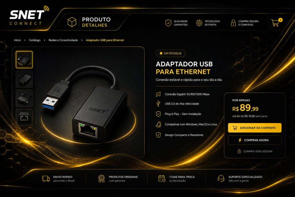 Adaptador USB para Ethernet
